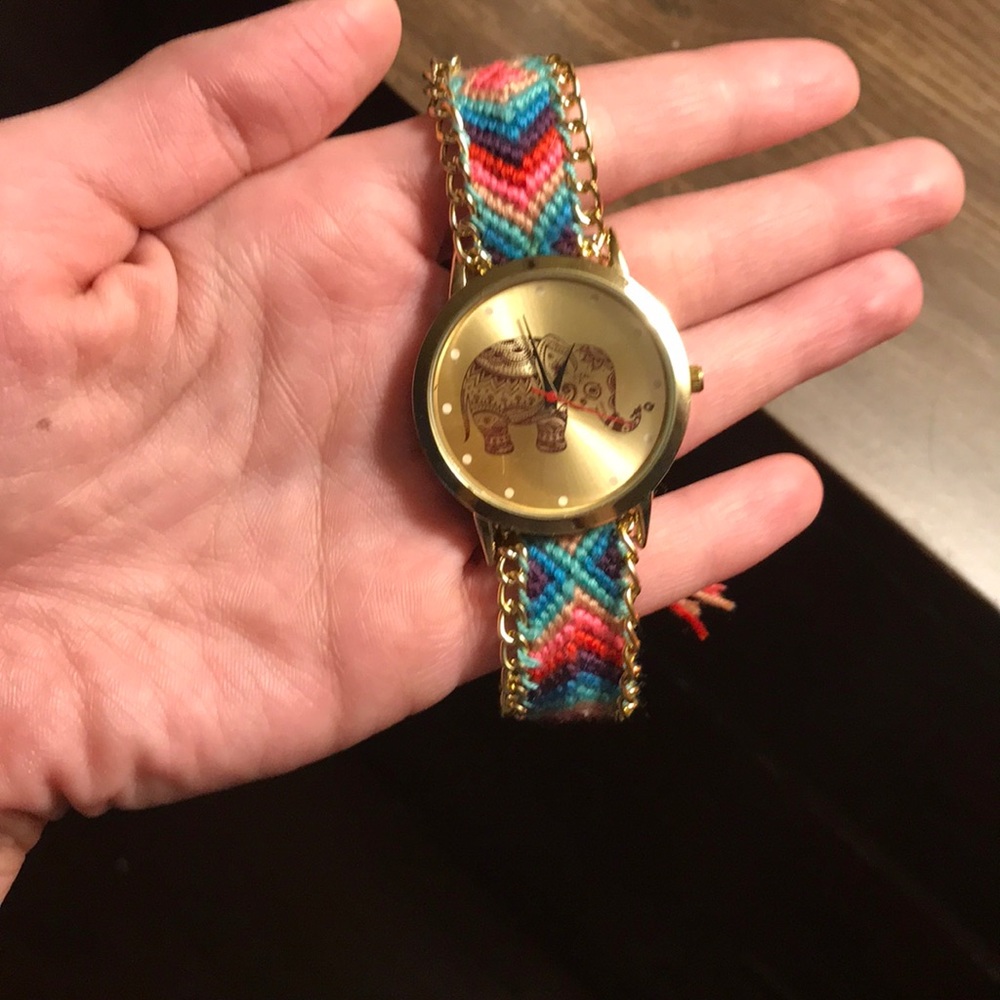 Boho elephant friendship watch